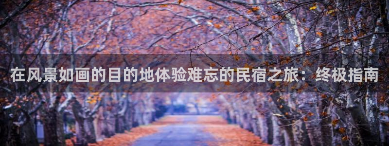 QMH球盟会app|在风景如画的目的地体验难忘的民宿之旅：终极指南